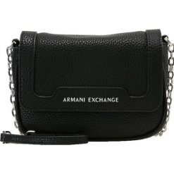 Armani Exchange Torba na ramię nero black. Czarne torebki klasyczne damskie marki Armani Exchange, l, z materiału, z kapturem. Za 439,00 zł.