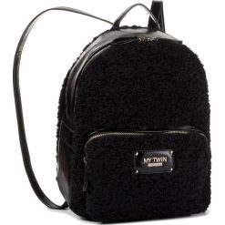 Plecak MY TWIN - Zaino 192MO8080 Nero 00006. Czarne plecaki damskie My Twin, bez wzorów, ze skóry ekologicznej, eleganckie. Za 739,00 zł.