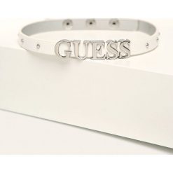Guess Jeans - Bransoletka. Czerwone bransoletki damskie Guess Jeans, z jeansu. Za 219,90 zł.
