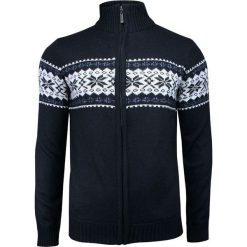 Granatowy Sweter Rozpinany na Zamek -Brave Soul- Męski, Świąteczny, Cienki, Wzór Norweski SWBRSAW19BRADBURYnavy. Niebieskie swetry męskie s, wizytowe. Za 79,00 zł.