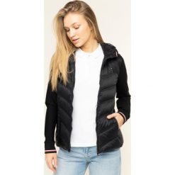 Kurtka puchowa TOMMY HILFIGER Bella Hybrid WW0WW26576. Czarne kurtki damskie TOMMY HILFIGER, bez wzorów, z nylonu, bez kaptura. W wyprzedaży za 689,00 zł.