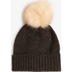 Pieces - Czapka damska – Pcdiana, szary. Szare czapki damskie Pieces, bez wzorów, z dzianiny. Za 59,95 zł.