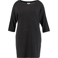Bluzki asymetryczne: Zizzi Bluzka z długim rękawem dark grey melange