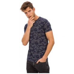 Galvanni T-Shirt Męski Oreg M Ciemny Niebieski. Niebieskie koszulki męskie marki GALVANNI, m, bez wzorów, bez kołnierzyka, z krótkim rękawem, krótkie. Za 88,90 zł.