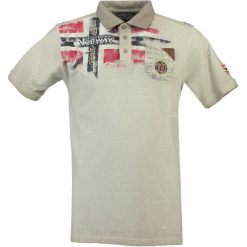 Geographical Norway Męska Koszulka Polo Kamo L Szary. Szare koszulki męskie marki Geographical Norway, m, w paski, polo, bez rękawów. Za 149,00 zł.