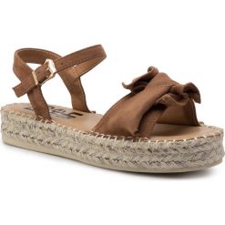 Espadryle REFRESH - 69733 Camel. Pomarańczowe espadryle damskie Refresh, bez wzorów, ze skóry ekologicznej, bez obcasa. Za 169,00 zł.