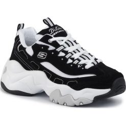 Sneakersy SKECHERS - Stride Ahead 12956/BKW Black/White. Czarne półbuty damskie Skechers, ze skóry. Za 379,00 zł.
