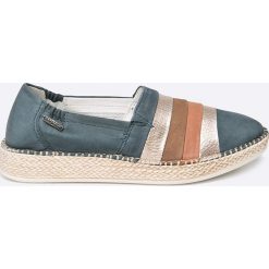 Bugatti - Espadryle. Szare tomsy damskie Bugatti, z materiału. W wyprzedaży za 249,90 zł.