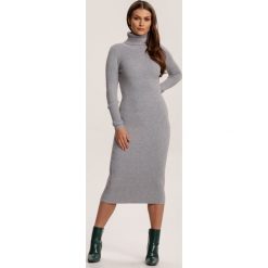 Szara Sukienka Aezthine. Szare sukienki damskie Renee, s, bez wzorów, bez kołnierzyka, bez rękawów, midi. Za 99,99 zł.