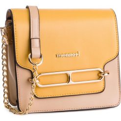 Torebka MONNARI - BAG6180-002 Beige With Yellow. Żółte listonoszki damskie marki Monnari, bez wzorów, ze skóry ekologicznej, bez dodatków. W wyprzedaży za 159,00 zł.