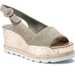 Espadryle HÖGL - 7-103242 Salvia 5100. Zielone espadryle damskie HÖGL, bez wzorów, ze skóry, bez obcasa, na obcasie. W wyprzedaży za 339,00 zł.