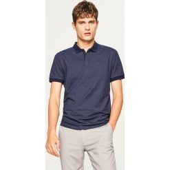 Koszulka polo w drobny wzór - Granatowy. Niebieskie koszulki polo Reserved, l. Za 59,99 zł.