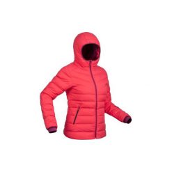 Kurtka narciarska SKI-P JKT 500 WARM damska. Różowe kurtki damskie WED'ZE, l, bez wzorów, z poliesteru, bez kaptura, narciarskie. W wyprzedaży za 199,99 zł.