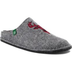 Kapcie DR. BRINKMANN - 220258 Grau 9. Szare kapcie męskie marki Dr. Brinkmann, bez wzorów, z tworzywa sztucznego. Za 139,00 zł.