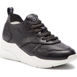 Sneakersy LIU JO - Karlie 14 B19009 P0102 Black 22222. Czarne półbuty damskie Liu Jo, ze skóry. W wyprzedaży za 439,00 zł.