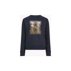 Bluzy Tommy Hilfiger WW0WW23396 NERA. Niebieskie bluzy damskie TOMMY HILFIGER, m, bez wzorów, bez rękawów, bez kaptura. Za 273,06 zł.