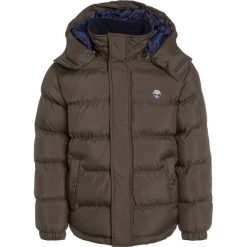 Timberland Kurtka zimowa kaki. Brązowe kurtki męskie marki Timberland, na zimę, z materiału. W wyprzedaży za 391,20 zł.