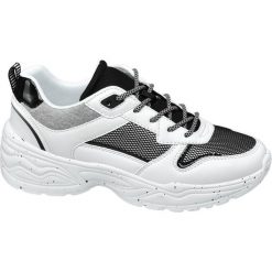 Sneakersy damskie Graceland białe. Białe sneakersy damskie Graceland, z materiału. Za 119,90 zł.