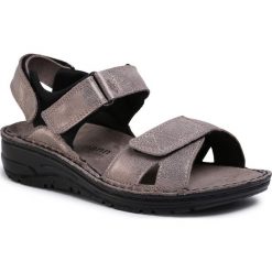 Sandały BERKEMANN - Neele 03116 Bronze/Glitter 429. Szare klapki damskie Berkemann, bez wzorów, ze skóry, bez obcasa, na koturnie. W wyprzedaży za 359,00 zł.