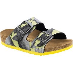 Buty dziecięce: Klapki „New York” w kolorze antracytowo-zielonym – szerokość N
