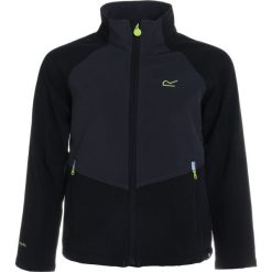 Regatta VARRO Kurtka Softshell black/ash. Czarne kurtki chłopięce marki Regatta, z elastanu. Za 129,00 zł.