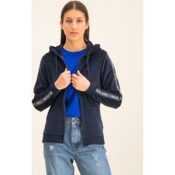 Bluza TOMMY HILFIGER Zip Thru UW0UW02044. Niebieskie bluzy damskie TOMMY HILFIGER, xs, bez wzorów, z bawełny, bez rękawów, bez kaptura. W wyprzedaży za 279,00 zł.