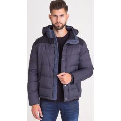 KURTKA PIKOWANA JOOP! JEANS. Niebieskie płaszcze męskie JOOP! Jeans, m, z aplikacjami, z jeansu, z kapturem. Za 774,50 zł.