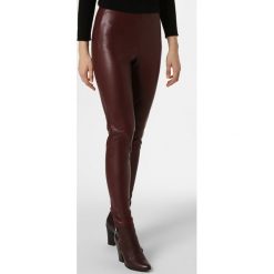 MAC - Spodnie damskie – Legging, czerwony. Czerwone spodnie damskie MAC, ze skóry. Za 299,95 zł.