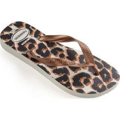 Havaianas - Japonki. Żółte klapki damskie Havaianas, bez wzorów, z gumy, bez obcasa, na obcasie. W wyprzedaży za 49,90 zł.