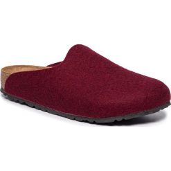 Kapcie BIRKENSTOCK - Amsterdam Bs 1014433 Port. Czerwone klapki damskie Birkenstock, bez wzorów, z wełny, bez obcasa. Za 259,00 zł.
