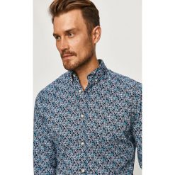 Produkt by Jack & Jones - Koszula bawełniana. Niebieskie koszule męskie PRODUKT by Jack & Jones, s, w kwiaty, z bawełny, casualowe, button down, z długim rękawem. Za 89,90 zł.