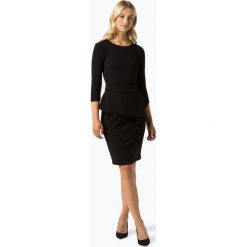 Paradi - Sukienka damska, czarny. Czarne sukienki damskie Paradi, do pracy, bez wzorów, eleganckie, bez kołnierzyka, bez rękawów, baskinki. Za 349,95 zł.