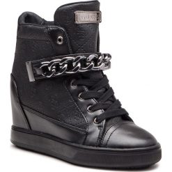 Sneakersy GUESS - FLFLR4 FAL12 BLACK. Czarne sneakersy damskie Guess, z materiału. Za 629,00 zł.