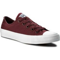 Trampki CONVERSE - Ct II Ox Bordea 150150C Deep Bordeau. Czerwone półbuty damskie Converse, bez wzorów, z gumy, bez zapięcia. W wyprzedaży za 199,00 zł.