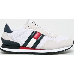 Tommy Jeans - Buty. Białe buty sportowe męskie Tommy Jeans, z jeansu, bez zapięcia. W wyprzedaży za 279,90 zł.
