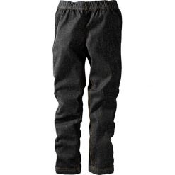 Legginsy dżinsowe bonprix czarny "stone". Czarne legginsy dziewczęce marki bonprix. Za 24,99 zł.