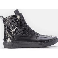 Czarne senakersy męskie. Czarne sneakersy męskie Kazar, przed kolano, na zamek. Za 549,00 zł.