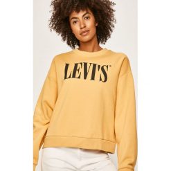 Levi's - Bluza. Żółte bluzy damskie Levi's®, s, z nadrukiem, z bawełny, bez rękawów, bez kaptura. Za 279,90 zł.