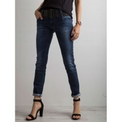 Spodnie damskie jeansowe jeansy biodrÓwki granat m. Jeansy damskie Merg Selection, m, z bawełny. Za 69,00 zł.