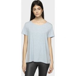 T-shirt damski. T-shirty damskie m, bez wzorów, z wiskozy, bez kołnierzyka. W wyprzedaży za 39,99 zł.