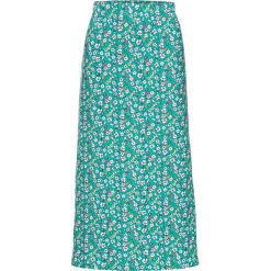 Spódnica shirtowa bonprix ciemnoszmaragdowy. Zielone spódniczki damskie bonprix, z nadrukiem, midi. Za 19,99 zł.