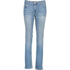 Dżinsy "Sissy" - Slim fit - w kolorze błękitnym. Niebieskie jeansy damskie Mustang, l, w paski, klasyczne, z podwyższonym stanem. W wyprzedaży za 167,95 zł.