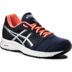 Buty ASICS - Patriot 9 T873N Indigo Blue/Silver/Flash Coral 4993. Niebieskie buty do biegania damskie Asics, z gumy. W wyprzedaży za 189,00 zł.
