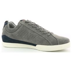 Skórzane sneakersy "Tampa" w kolorze szarym. Szare trampki męskie Kickers, na sznurówki. W wyprzedaży za 163,95 zł.