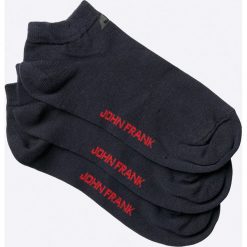 John Frank - Skarpety (3-pack). Niebieskie skarpetki męskie marki John Frank, z bawełny. W wyprzedaży za 17,90 zł.