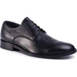 Półbuty POLLINI - SB10013C0AUC0000 Nero. Czarne buty wizytowe męskie Pollini, ze skóry, bez zapięcia. W wyprzedaży za 729,00 zł.