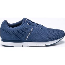 Calvin Klein Jeans - Buty. Niebieskie buty sportowe męskie marki Calvin Klein Jeans, z jeansu, na sznurówki. W wyprzedaży za 299,90 zł.