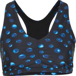 Biustonosz bikini bustier bonprix czarny z nadrukiem. Czarne stroje kąpielowe damskie bonprix, z nadrukiem. Za 74,99 zł.