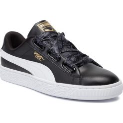 Sneakersy PUMA - Basket Heart Reinvent Wn's 369935 02 Puma Black/Puma Black. Czarne półbuty damskie Puma, ze skóry ekologicznej. W wyprzedaży za 239,99 zł.