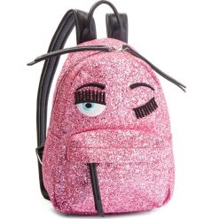 Plecak CHIARA FERRAGNI - 18AI-CFZ004 Rosa. Czerwone plecaki damskie marki Chiara Ferragni, ze skóry ekologicznej. W wyprzedaży za 1279,00 zł.